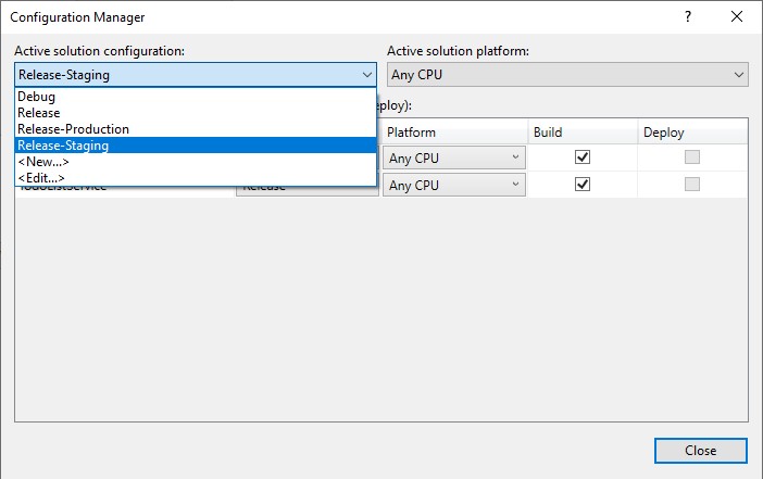 Added Configurations